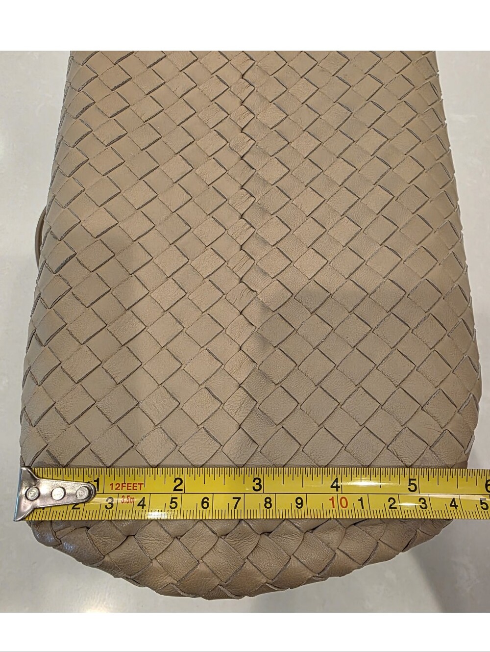 Bottega Veneta Double Chain Intrecciato Nappa Woven Leather Tote Bag Medium - Picture 9 of 16